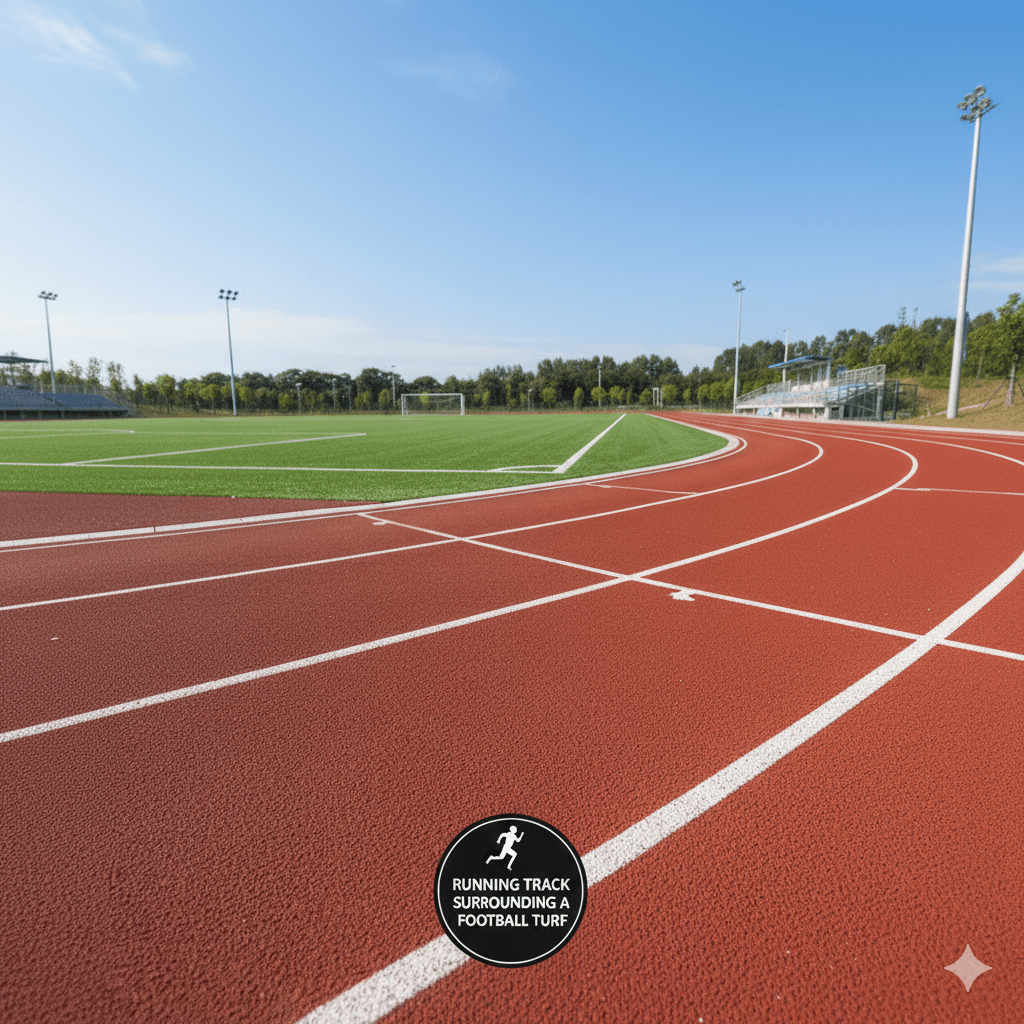 Meckavo Sports Elite SBR Running Track Flooring - All-Weather Performance