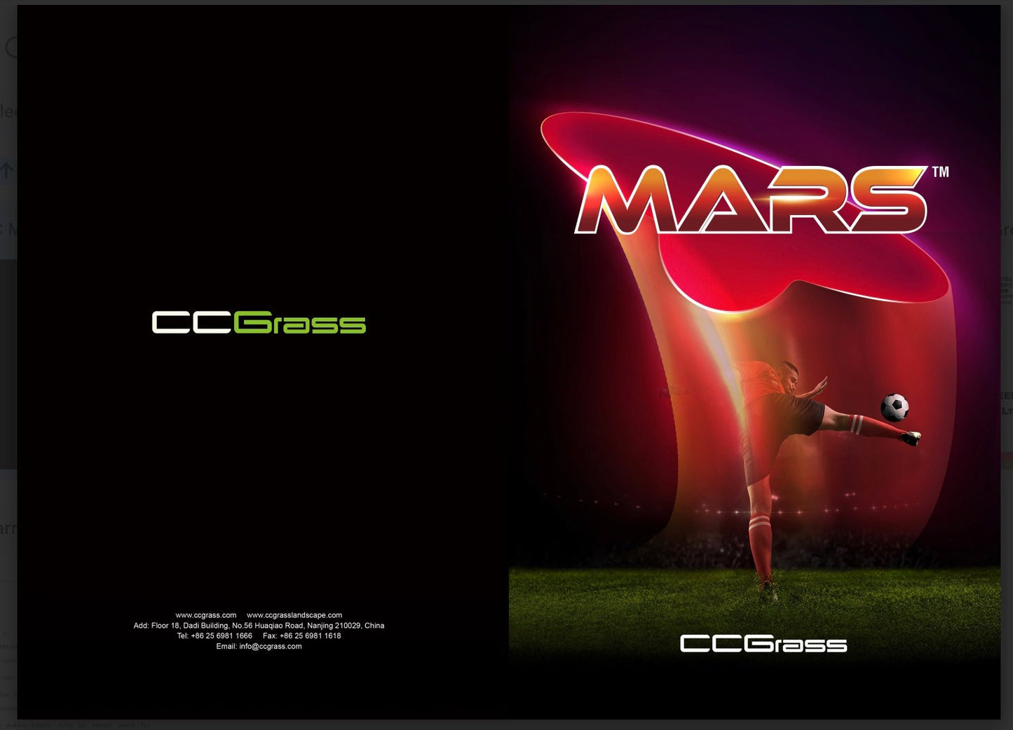 MARS -A LEGENDORY INNOVATION IN FOOTBALL GRASS- 15 YEARS WARRANTY