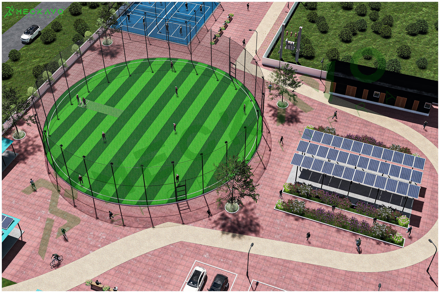 Box Cricket Turf Construction By Meckavo Sports