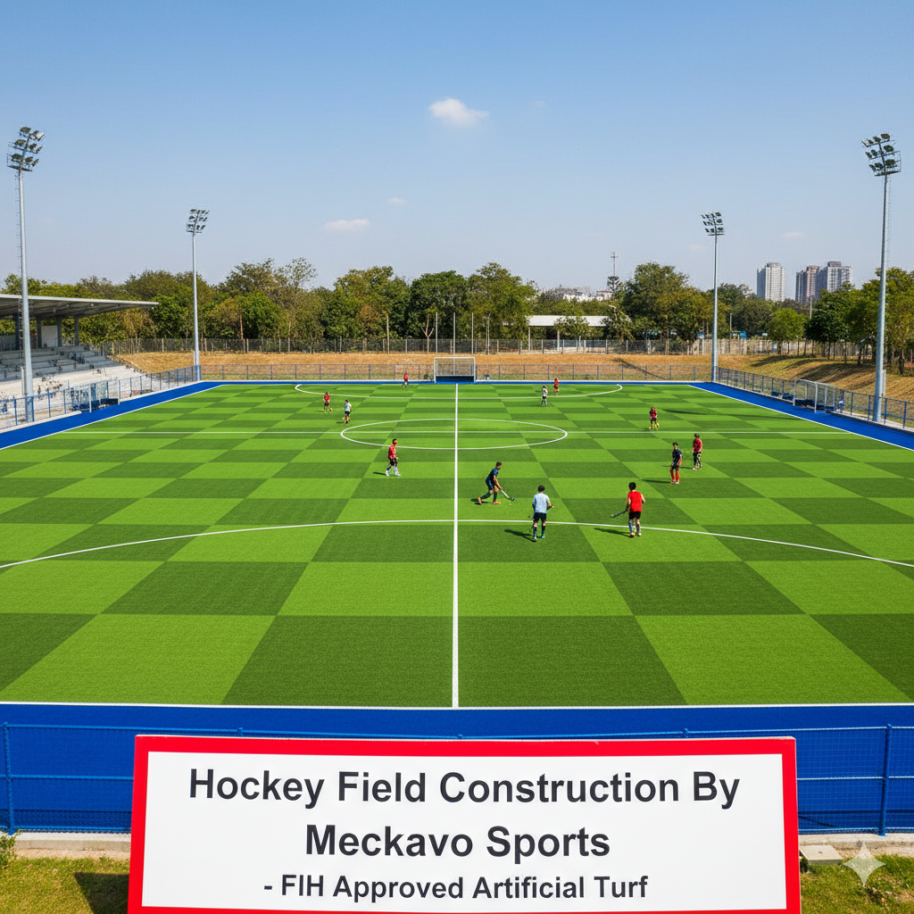 Hockey Field Construction By Meckavo Sports- FIH Approved Artificial Turf