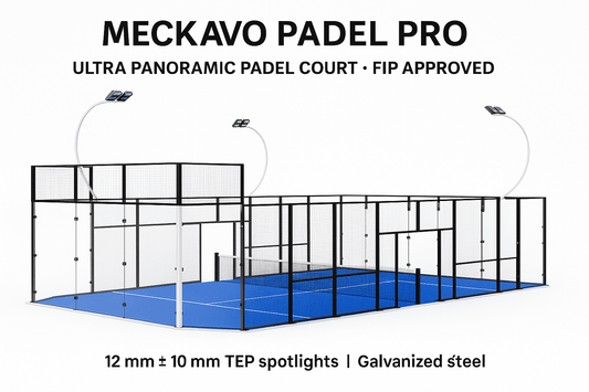 Meckavo Padel Pro – Ultra Panoramic Padel Court (FIP Approved)