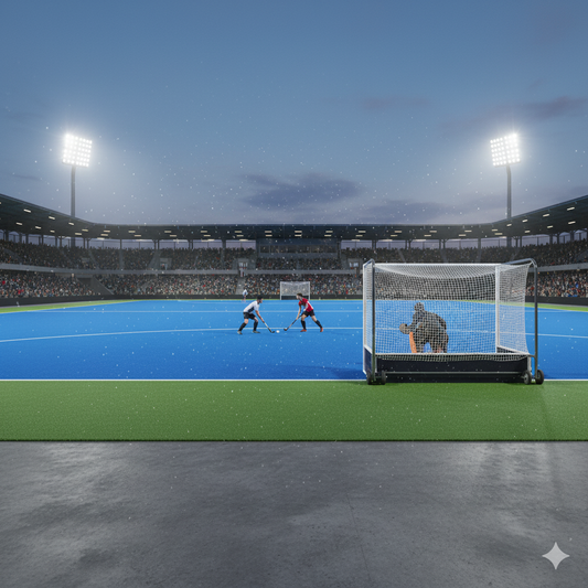 FIH-certified Hockey Turf installed by Meckavo Sports — professional-grade synthetic grass for national and global hockey fields