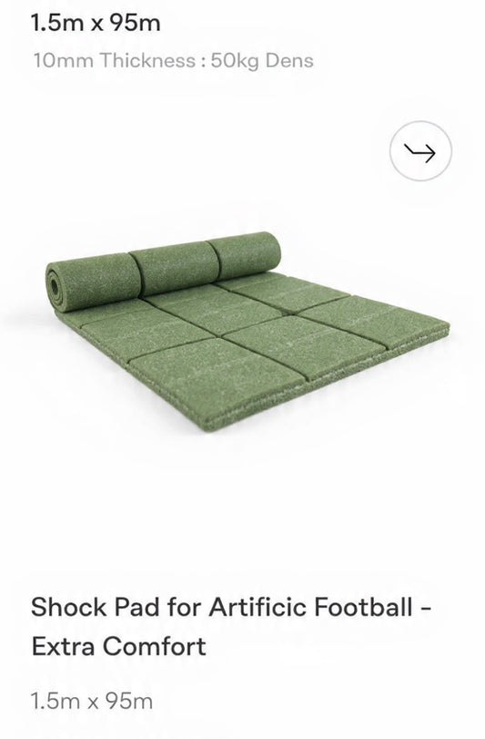 Shock Pad For Artificial FootBall Turf - For extra comfort