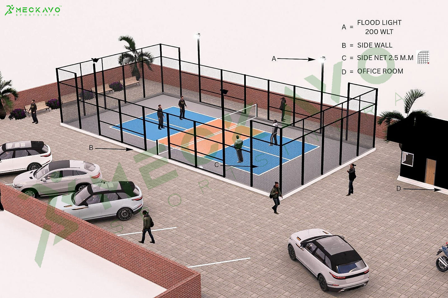 Pickle ball court Construction