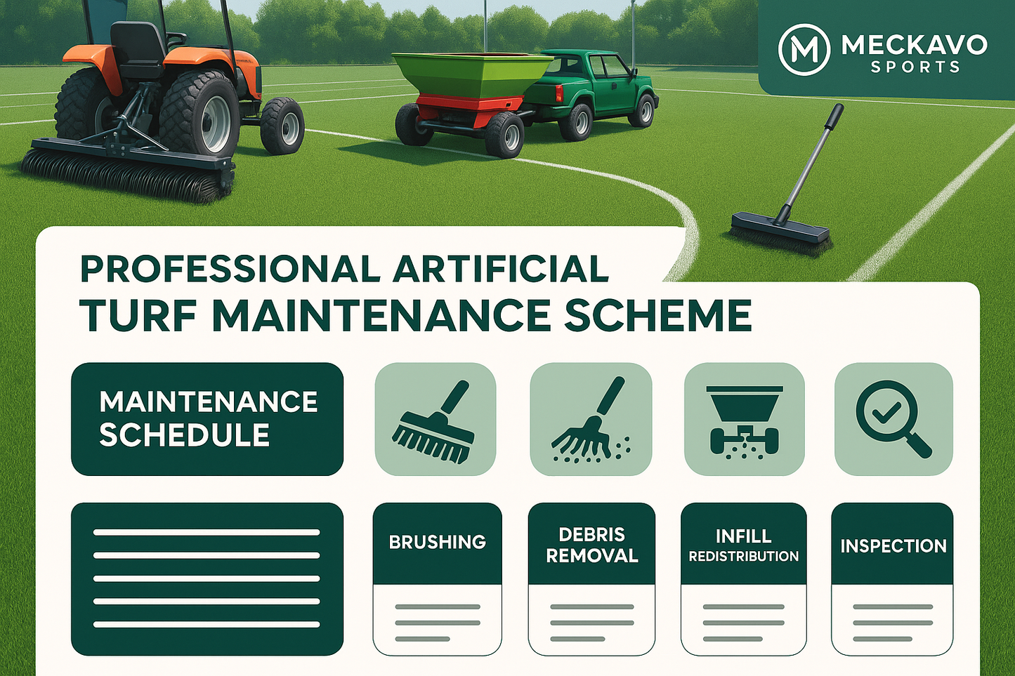 Artificial Turf Maintenance Scheme By Meckavo Sports