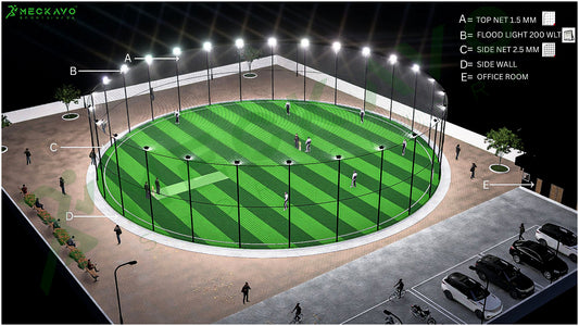 circular artificial cricket ground