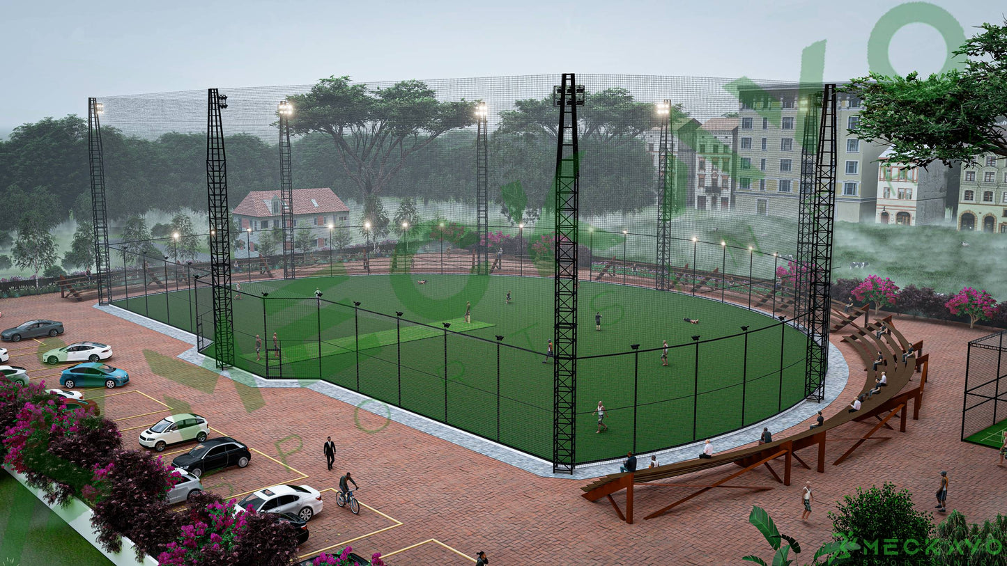 Box cricket construction – 6,000 to 16,000 Sq. Ft | Complete Box Turf Construction System